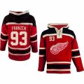 Old Time Hockey Detroit Red Wings #93 Johan Franzen Premier Red Sawyer Hooded Sweatshirt NHL Jersey