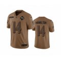 Baltimore Ravens #14 Kyle Hamilton 2023 Brown Salute To Service Limited Football Stitched Jersey