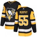 Pittsburgh Penguins #55 Larry Murphy Premier Black Home NHL Jersey