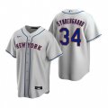 Nike New York Mets #34 Noah Syndergaard Gray Road Stitched Baseball Jersey