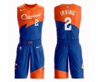 Cleveland Cavaliers #2 Kyrie Irving Swingman Blue Basketball Suit Jersey - City Edition