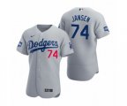Los Angeles Dodgers Kenley Jansen Gray 2020 World Series Champions Authentic Jersey