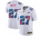 Buffalo Bills #27 Tre'Davious White White Multi-Color 2020 Football Crucial Catch Limited Football Jersey