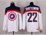 NHL Olympic Team USA #22 Kevin Shattenkirk white Captain America Fashion Stitched Jerseys