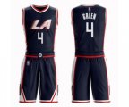 Los Angeles Clippers #4 JaMychal Green Authentic Navy Blue Basketball Suit Jersey - City Edition
