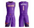 Phoenix Suns #1 Penny Hardaway Swingman Purple Basketball Suit Jersey - City Edition