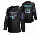 San Jose Sharks #19 Joe Thornton 2020 Los Tiburones Limited Hockey Jersey Black
