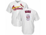 St. Louis Cardinals #9 Roger Maris Authentic White Team Logo Fashion Cool Base MLB Jersey