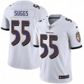 Baltimore Ravens #55 Terrell Suggs White Vapor Untouchable Limited Player NFL Jersey