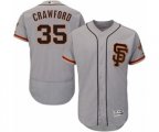 San Francisco Giants #35 Brandon Crawford Gray Flexbase Authentic Collection MLB Jersey