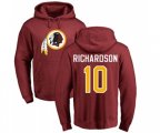 Washington Redskins #10 Paul Richardson Maroon Name & Number Logo Pullover Hoodie