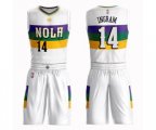 New Orleans Pelicans #14 Brandon Ingram Swingman White Basketball Suit Jersey - City Edition