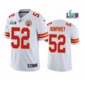 Kansas City Chiefs #52 Creed Humphrey White Super Bowl LVII Patch Vapor Untouchable Limited Stitched Jersey
