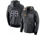 Tampa Bay Buccaneers #99 Warren Sapp Stitched Black Anthracite Salute to Service Player Performance Hoodie