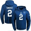 Indianapolis Colts #2 Rigoberto Sanchez Royal Blue Name & Number Pullover Hoodie