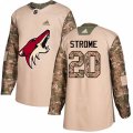 Arizona Coyotes #20 Dylan Strome Authentic Camo Veterans Day Practice NHL Jersey