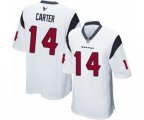 Houston Texans #14 DeAndre Carter Game White Football Jersey