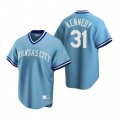 Nike Kansas City Royals #31 Ian Kennedy Light Blue Cooperstown Collection Road Stitched Baseball Jersey