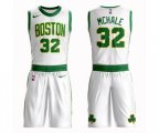 Boston Celtics #32 Kevin Mchale Authentic White Basketball Suit Jersey - City Edition