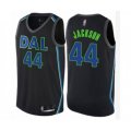 Dallas Mavericks #44 Justin Jackson Authentic Black Basketball Jersey - City Edition
