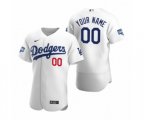Los Angeles Dodgers Custom White 2020 World Series Champions Authentic Jersey