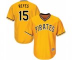 Pittsburgh Pirates Pablo Reyes Replica Gold Alternate Cool Base Baseball Player Jersey