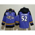 Baltimore Ravens #52 Ray Lewis Ageless Must-Have Lace-Up Pullover Hoodie
