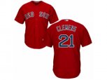 Boston Red Sox #21 Roger Clemens Replica Red Alternate Home Cool Base MLB Jersey
