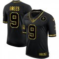 New Orleans Saints #9 Drew Brees Olive Gold Nike 2020 Salute To Service Limited Jersey