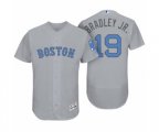 Boston Red Sox #19 Jackie Bradley Jr. Gray 2017 Fathers Day Flex Base Jersey