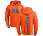 New York Knicks #00 Enes Kanter Orange One Color Backer Pullover Hoodie