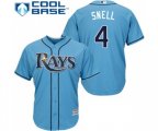Tampa Bay Rays #4 Blake Snell Replica Light Blue Alternate 2 Cool Base Baseball Jersey