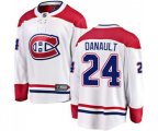 Montreal Canadiens #24 Phillip Danault Authentic White Away Fanatics Branded Breakaway NHL Jersey