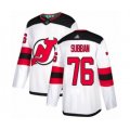 New Jersey Devils #76 P. K. Subban Authentic White Away Hockey Jersey