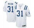 Indianapolis Colts #31 Quincy Wilson Game White Football Jersey