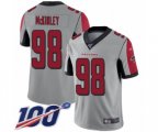 Atlanta Falcons #98 Takkarist McKinley Limited Silver Inverted Legend 100th Season Football Jersey