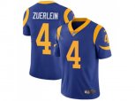 Los Angeles Rams #4 Greg Zuerlein Royal Blue Alternate Men Stitched NFL Vapor Untouchable Limited Jersey
