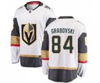 Vegas Golden Knights #84 Mikhail Grabovski Authentic White Away Fanatics Branded Breakaway NHL Jersey