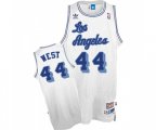 Los Angeles Lakers #44 Jerry West Swingman White Throwback Basketball Jersey