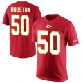 Kansas City Chiefs #50 Justin Houston Red Rush Pride Name & Number T-Shirt