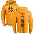 Pittsburgh Penguins #24 Jarred Tinordi Gold One Color Backer Pullover Hoodie