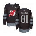 New Jersey Devils #81 Michael Vukojevic Authentic Black 1917-2017 100th Anniversary Hockey Jersey