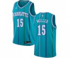 Charlotte Hornets #15 Percy Miller Authentic Aqua Hardwood Classics Basketball Jersey