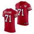 San Francisco 49ers #71 Trent Williams Nike Scarlet Retro 1994 75th Anniversary Throwback Classic Limited Jersey