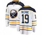 Buffalo Sabres #19 Jake McCabe Fanatics Branded White Away Breakaway NHL Jersey