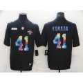 New Orleans Saints #41 Alvin Kamara Rainbow Version Nike Limited Jersey
