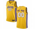 Los Angeles Lakers Customized Swingman Gold Home Basketball Jersey - Icon Edition