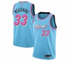 Miami Heat #33 Alonzo Mourning Authentic Blue Basketball Jersey - 2019-20 City Edition