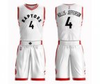 Toronto Raptors #4 Rondae Hollis-Jefferson Swingman White Basketball Suit Jersey - Association Edition