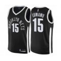 Brooklyn Nets #15 Timothe Luwawu Authentic Black Basketball Jersey - City Edition